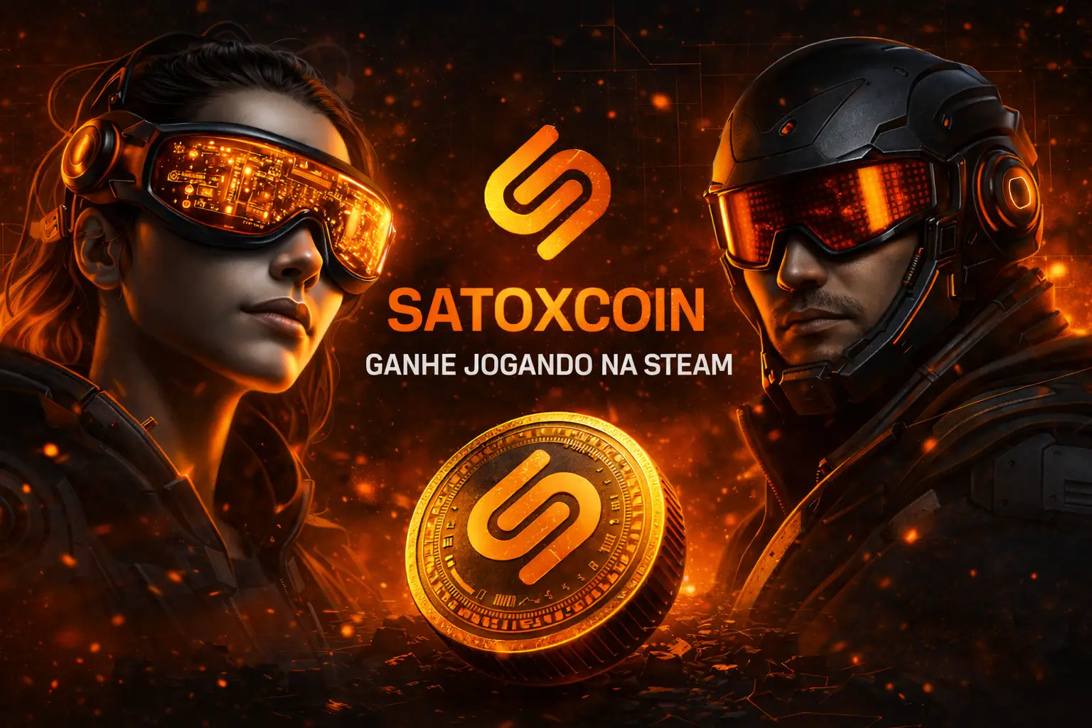 Satoxcoin Play2Earn integrado à Steam permitindo ganhar criptomoeda jogando em 2026